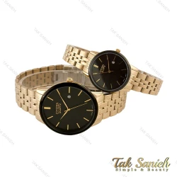 ساعت سیتیزن ست طلایی صفحه مشکی Citizen-4490-S