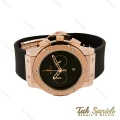 ساعت هابلوت مردانه رزگلد سه موتوره صفحه مهندسی Hublot-4507-G
