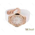 ساعت زنانه هابلوت سفید فول نگین Hublot-4039-L