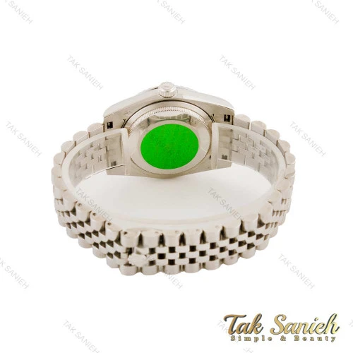 ساعت رولکس دیت جاست مردانه نقره ای صفحه سبز Rolex-4508-G