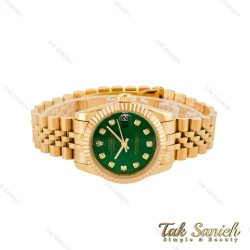 ساعت رولکس زنانه طلایی صفحه سبز Rolex-4517-M-L