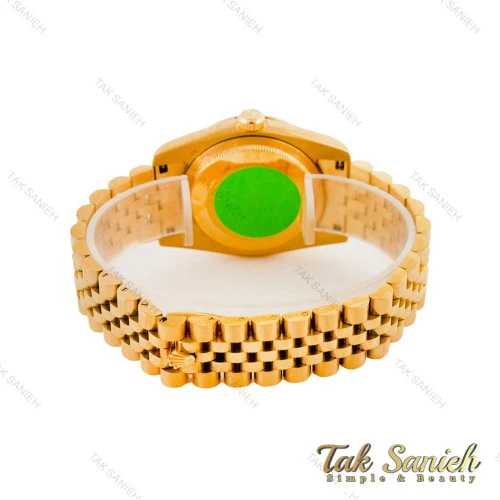 ساعت رولکس مردانه طلایی صفحه مشکی Rolex-4525-G