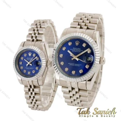 ساعت رولکس ست نقره ای صفحه سرمه ای Rolex-4530-S