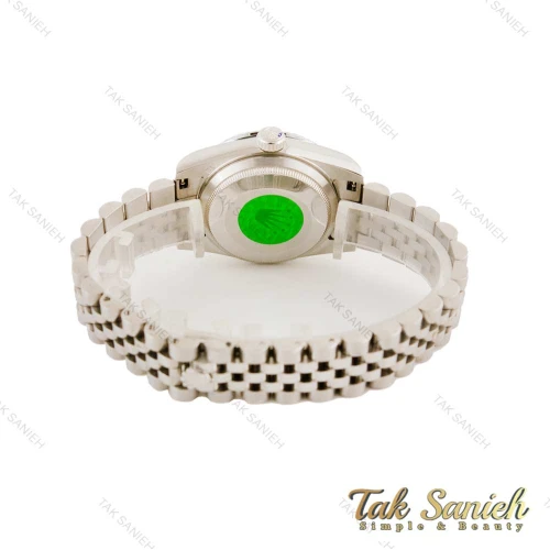 ساعت رولکس زنانه نقره ای صفحه مشکی متوسط Rolex-4533-M-L