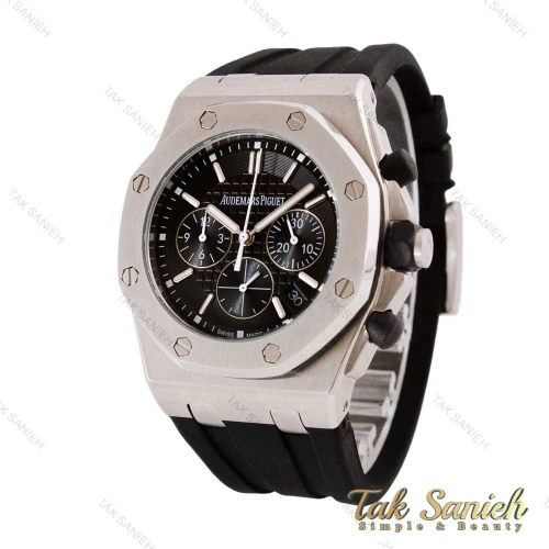 ساعت ای پی مردانه سه موتوره نقره ای مشکی AP-4537-G