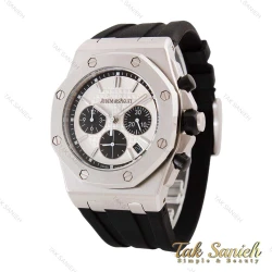 ساعت ای پی مردانه سه موتوره نقره ای صفحه سفید AP-4538-G