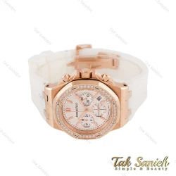 ساعت ای پی زنانه سه موتوره رزگلد دورنگین سفید AP-4543-L