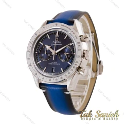 ساعت امگا اسپیدمستر مردانه آبی بند چرم Omega-4547-G