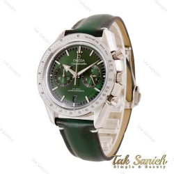 ساعت امگا اسپیدمستر مردانه سه موتوره سبز بند چرم Omega-4548-G