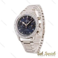 ساعت امگا اسپیدمستر مردانه نقره ای صفحه سرمه ای Omega-4549-G