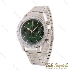 ساعت امگا اسپیدمستر مردانه نقره ای صفحه سبز Omega-4550-G