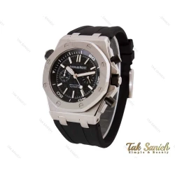 ساعت ای پی مردانه مدل رویال اوک آفشُر مشکی نقره ای AP-4046-G