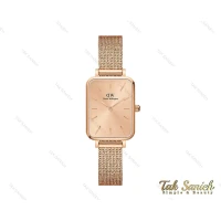 ساعت دنیل ولینگتون زنانه مستطیلی رزگلد DW-4052-L