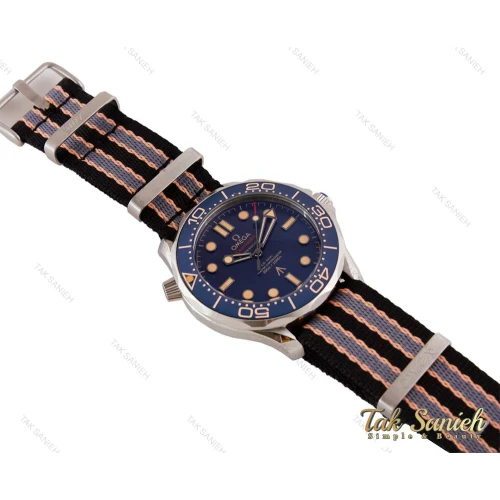 ساعت مردانه امگا سیمستر 007 اتوماتیک بند برزنت Omega-5066-G
