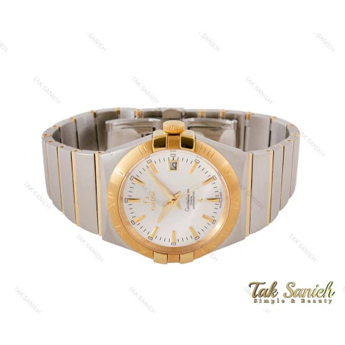 ساعت امگا کانسلیشن مردانه اتوماتیک طلایی سیلور Omega-5068-G