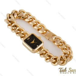 ساعت اورینت زنانه بند کارتیری طلایی صفحه مشکی Orient-5072-L