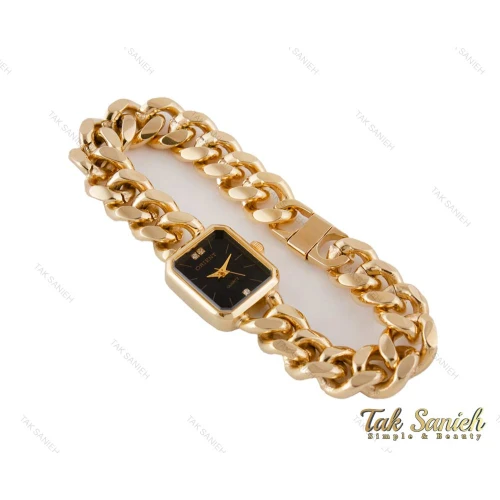 ساعت اورینت زنانه بند کارتیری طلایی صفحه مشکی Orient-5072-L