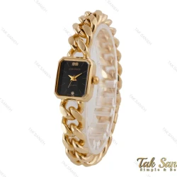 ساعت اورینت زنانه بند کارتیری طلایی صفحه مشکی Orient-5072-L