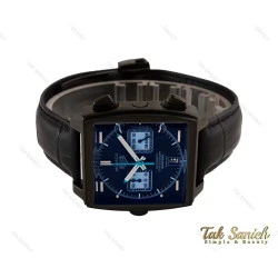 ساعت تگ هویر موناکو بند چرم مردانه مشکی Tag-Heuer-5090-G