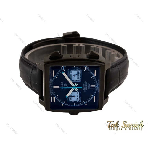 ساعت تگ هویر موناکو بند چرم مردانه مشکی Tag-Heuer-5090-G