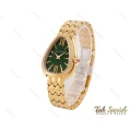 ساعت بولگاری سرپنتی زنانه طلایی سبز نگین دار Bvlgari-4054-L