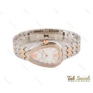 ساعت بولگاری سرپنتی زنانه رزگلد سیلور نگین دار Bvlgari-4056-L