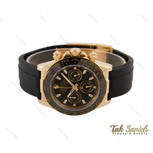 ساعت رولکس دیتونا مردانه طلایی بند رابر Rolex-4064-G