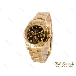 ساعت رولکس مردانه طلایی دیتونا نگینی Rolex-4066-G