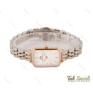 ساعت دنیل ولینگتون زنانه مستطیلی رزگلد سیلور DW-4084-L