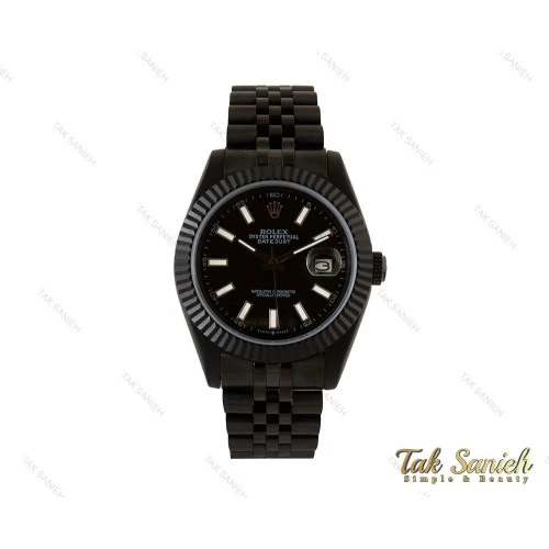 ساعت رولکس مردانه دیت جاست مشکی Rolex-4096-G