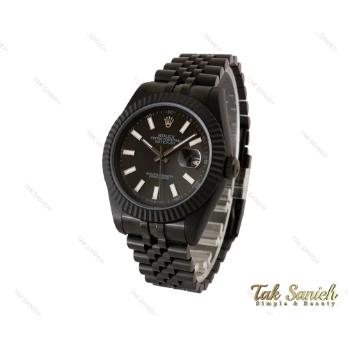 ساعت رولکس مردانه دیت جاست مشکی Rolex-4096-G