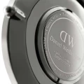 ساعت دنیل ولینگتون مردانه نقره ای بند چرم قهوه ای DW-4100-G