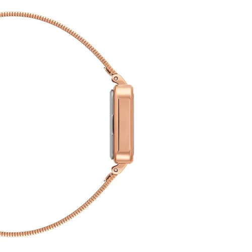 ساعت دنیل ولینگتون مربعی زنانه رزگلد مشکی DW-4108-QUADRO-22-L