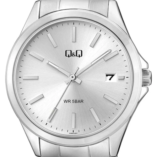 ساعت کیو اند کیو مردانه نقره ای QQ-4567-G