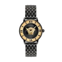 ساعت ورساچه زنانه مشکی صفحه طلایی Versace-4772-L