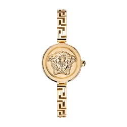 ساعت ورساچه زنانه طلایی صفحه مخفی مشکی Versace-4776-L