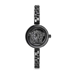 ساعت ورساچه زنانه تمام مشکی صفحه مخفی Versace-4777-L