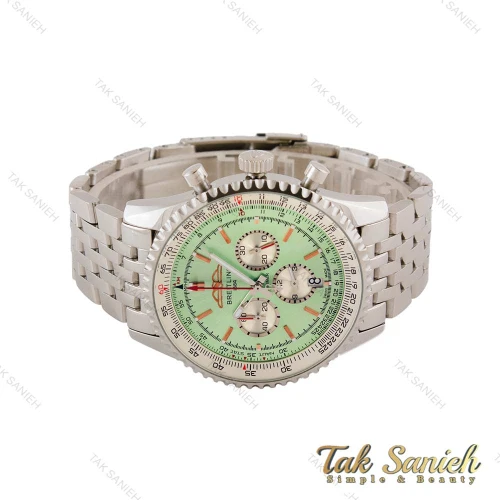 ساعت برایتلینگ NAVITIMER مردانه نقره ای صفحه سبز Breitling-4779-G