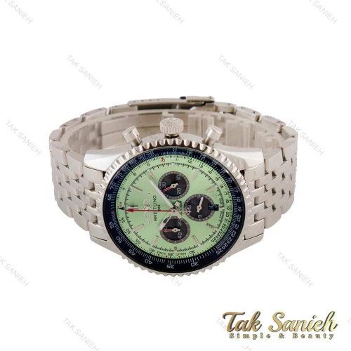 ساعت برایتلینگ 1884 مردانه سه موتوره نقره ای صفحه سبز Breitling-4781-G
