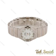 ساعت امگا کانسلیشن زنانه نقره ای دورنگین صفحه صدف Omega-4788-L