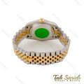 ساعت رولکس مردانه دورنگ طلایی صفحه سبز Rolex-4790-G