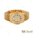 ساعت رولکس طلایی مردانه صفحه فول نگین Rolex-4792-G