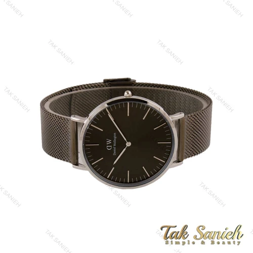 ساعت دنیل ولینگتون مردانه بند حصیری نوک مدادی DW-4812-G