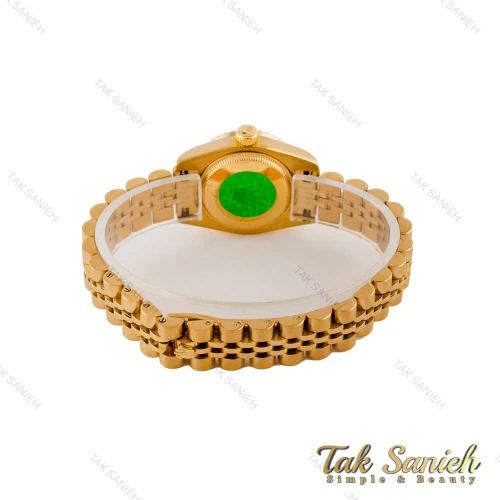 ساعت رولکس زنانه طلایی صفحه نگین اسمال Rolex-4835-L