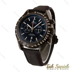 ساعت امگا اسپیدمستر مردانه مشکی بند برزنتی Omega-4847-G