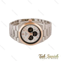ساعت تیسوت PRX مردانه سه موتوره نقره ای رزگلد Tissot-4851-G