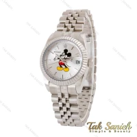 ساعت رولکس زنانه نقره ای طرح میکی موس Rolex-4864-L
