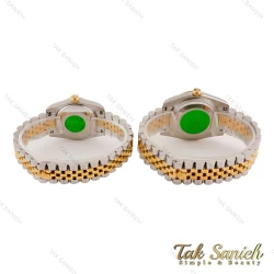 ساعت رولکس ست دورنگ طلایی صفحه نگین اعداد رومی Rolex-4869-S