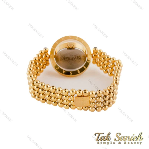 ساعت ورساچه طلایی زنانه صفحه مشکی چرخان Versace-4879-L
