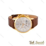 ساعت سیتیزن مردانه بند چرم قهوه ای طلایی Citizen-4883-G